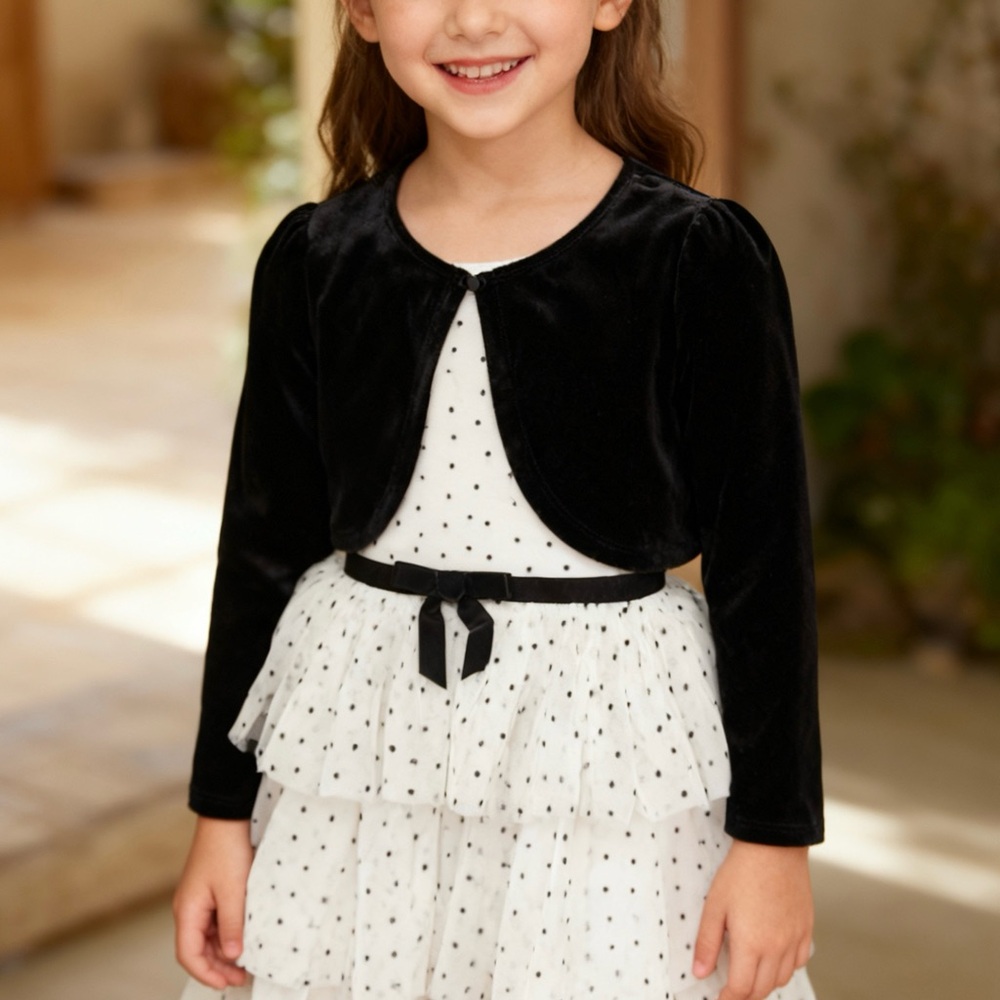 Black Velvet Kids Jacket